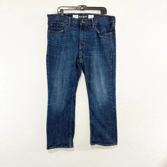 Old Navy Men's 100% Cotton Boot Cut Jeans Men's Size 38 x 30 - Picture 2 of 8